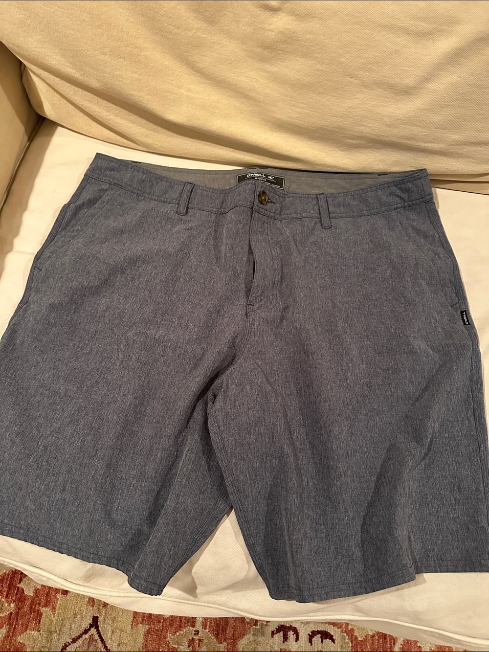 O'Neill Heather Navy Flat-Front Men's Shorts